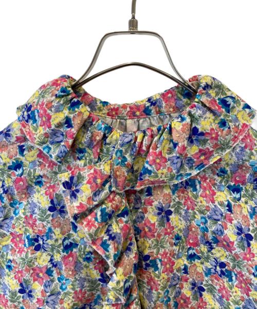 nest Robe（ネストローブ）nest Robe (ネストローブ) プリントラッフルカラーブラウス　01223-1025 マルチカラー サイズ:FREEの古着・服飾アイテム