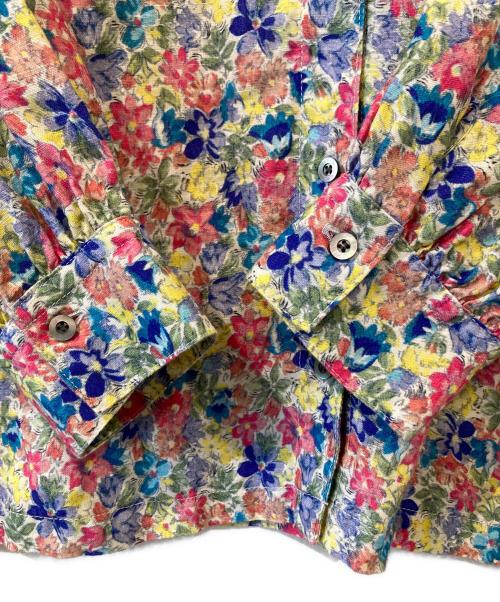 nest Robe（ネストローブ）nest Robe (ネストローブ) プリントラッフルカラーブラウス　01223-1025 マルチカラー サイズ:FREEの古着・服飾アイテム