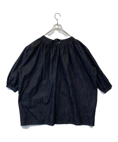 nest Robe（ネストローブ）nest Robe (ネストローブ) コットンリネンダンガリーギャザーチュニック　01241-1512 ブラック サイズ:FREEの古着・服飾アイテム