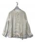 nest Robe（ネストローブ）の古着「リネンデタッチャブルスクエアカラーブラウス　01211-1123」｜アイボリー