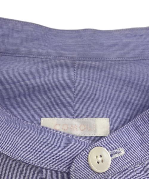 COMOLI（コモリ）COMOLI (コモリ) バンドカラーシャツ　W03-02002 ブルー サイズ:2の古着・服飾アイテム