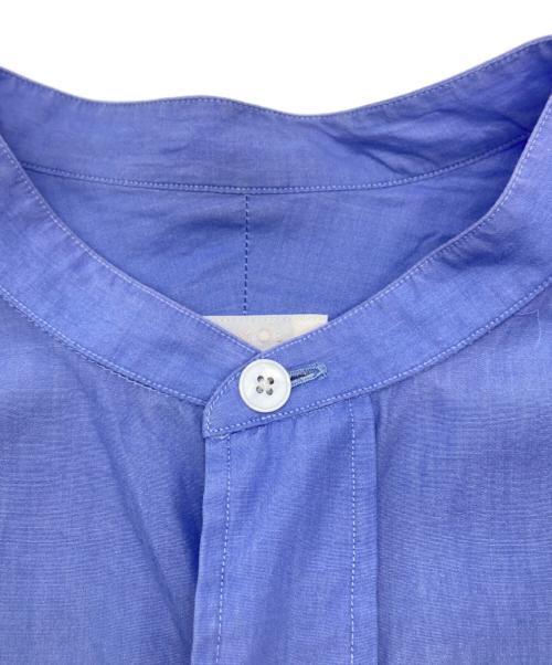COMOLI（コモリ）COMOLI (コモリ) バンドカラーシャツ　T01-02002 ブルー サイズ:2の古着・服飾アイテム