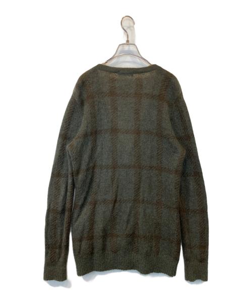 BURBERRY BLACK LABEL（バーバリーブラックレーベル）BURBERRY BLACK LABEL (バーバリーブラックレーベル) モヘア混カーディガン D1N82-414-78 グリーン サイズ:2の古着・服飾アイテム