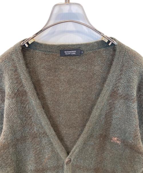 BURBERRY BLACK LABEL（バーバリーブラックレーベル）BURBERRY BLACK LABEL (バーバリーブラックレーベル) モヘア混カーディガン D1N82-414-78 グリーン サイズ:2の古着・服飾アイテム