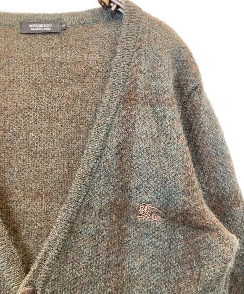 BURBERRY BLACK LABEL（バーバリーブラックレーベル）BURBERRY BLACK LABEL (バーバリーブラックレーベル) モヘア混カーディガン D1N82-414-78 グリーン サイズ:2の古着・服飾アイテム