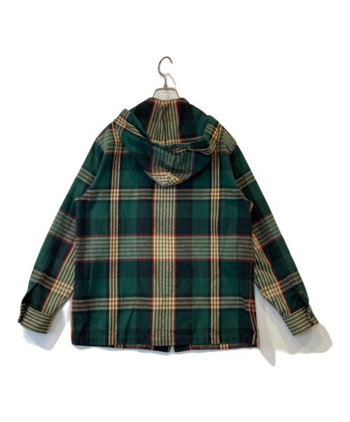 LAUREN RALPH LAUREN（ローレンラルフローレン）LAUREN RALPH LAUREN (ローレンラルフローレン) チェックジップパーカー グリーン サイズ:Mの古着・服飾アイテム