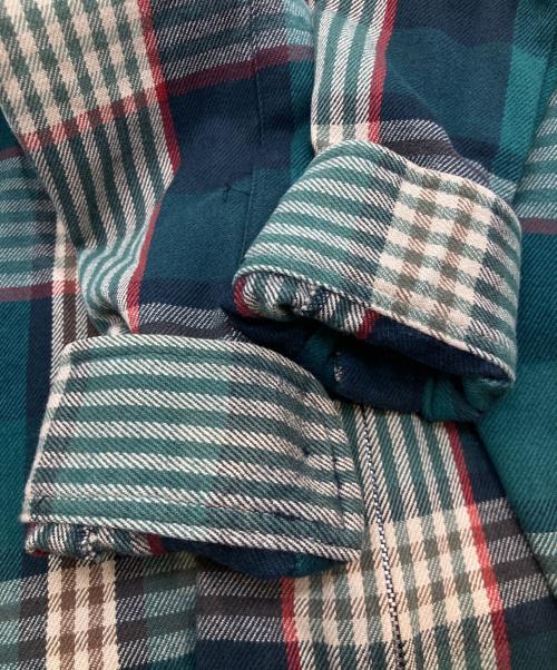 LAUREN RALPH LAUREN（ローレンラルフローレン）LAUREN RALPH LAUREN (ローレンラルフローレン) チェックジップパーカー グリーン サイズ:Mの古着・服飾アイテム