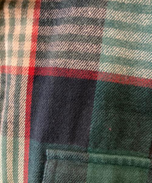 LAUREN RALPH LAUREN（ローレンラルフローレン）LAUREN RALPH LAUREN (ローレンラルフローレン) チェックジップパーカー グリーン サイズ:Mの古着・服飾アイテム