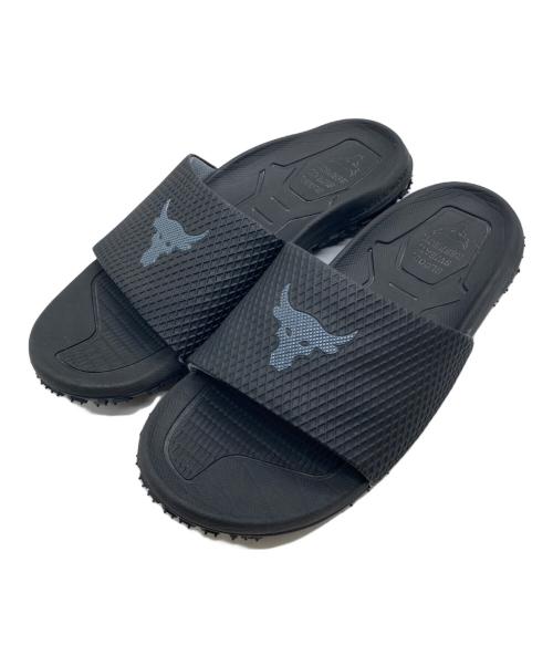 UNDER ARMOUR（アンダーアーマー）UNDER ARMOUR (アンダーアーマー) Project Rock Sideline Slides ブラック サイズ: 27cmの古着・服飾アイテム