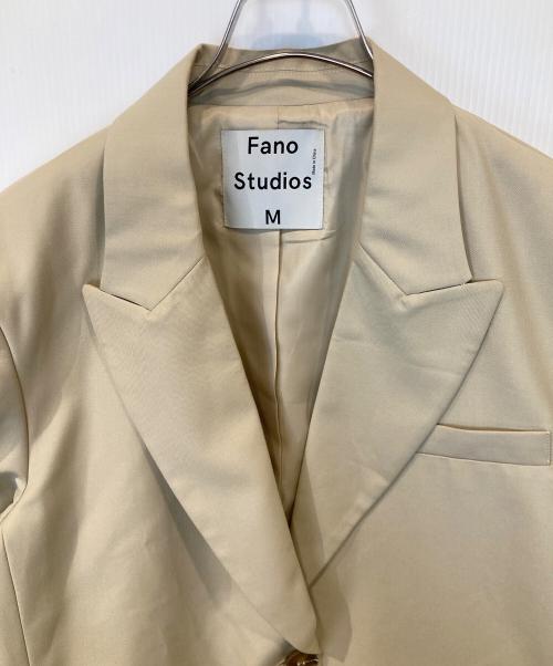 Fano Studios（ファノ ストゥディオズ）Fano Studios (ファノ ストゥディオズ) 2-button Tailored jacket & Layered vest cb-3　FC21T004 ジャケット ベージュ サイズ:Mの古着・服飾アイテム