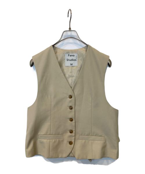 Fano Studios（ファノ ストゥディオズ）Fano Studios (ファノ ストゥディオズ) 2-button Tailored jacket & Layered vest cb-3　FC21T004 ジャケット ベージュ サイズ:Mの古着・服飾アイテム