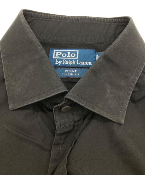 POLO BY RALPH LAUREN（ポロ バイ ラルフローレン）POLO by RALPH LAUREN (ポロ バイ ラルフローレン) REGENT CLASSIC FIT レギュラーシャツ ブラック サイズ:Lの古着・服飾アイテム