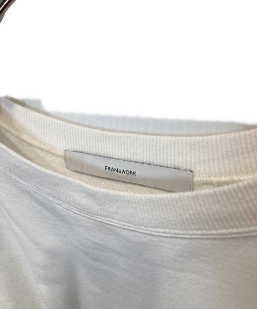 FRAMeWORK（フレームワーク）FRAMeWORK (フレームワーク) ショートSWEATハーフスリーブ ホワイト サイズ:Freeの古着・服飾アイテム