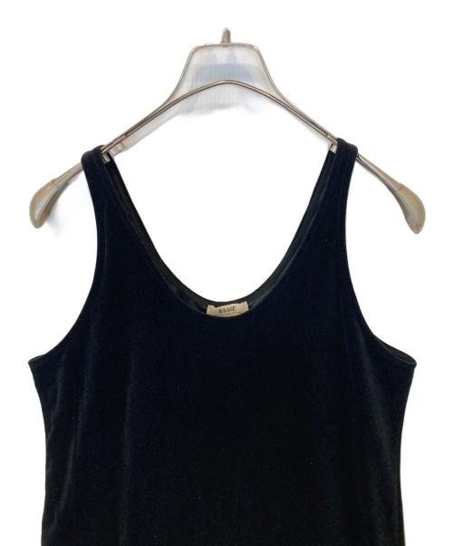 journal standard L'essage（ジャーナルスタンダード レサージュ）journal standard L'essage (ジャーナルスタンダード レサージュ) ベロアワンピース 24040370206030 ブラック サイズ:FREEの古着・服飾アイテム