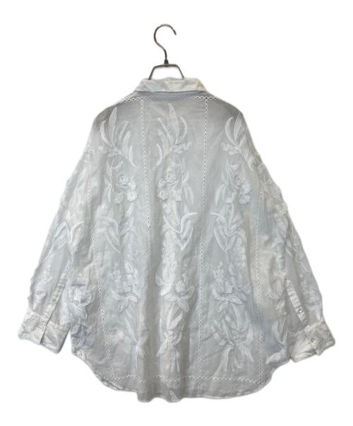 JOURNAL STANDARD（ジャーナルスタンダード）JOURNAL STANDARD (ジャーナルスタンダード) TOLIGHT (トライト) フリンジレースシャツ 24050410927130 ホワイト サイズ:FREEの古着・服飾アイテム