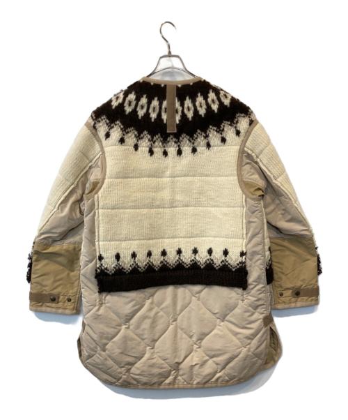 COMME des GARCONS JUNYA WATANABE MAN（コム デ ギャルソン ジュンヤ ワタナベ マン）COMME des GARCONS JUNYA WATANABE MAN (コム デ ギャルソン ジュンヤ ワタナベ マン) エステルナイロンタフタ×ウールジャガード　WH-J002 ベージュ サイズ:Mの古着・服飾アイテム