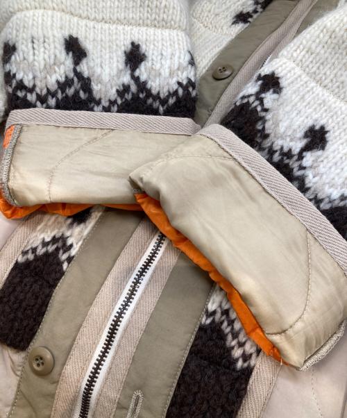 COMME des GARCONS JUNYA WATANABE MAN（コム デ ギャルソン ジュンヤ ワタナベ マン）COMME des GARCONS JUNYA WATANABE MAN (コム デ ギャルソン ジュンヤ ワタナベ マン) エステルナイロンタフタ×ウールジャガード　WH-J002 ベージュ サイズ:Mの古着・服飾アイテム