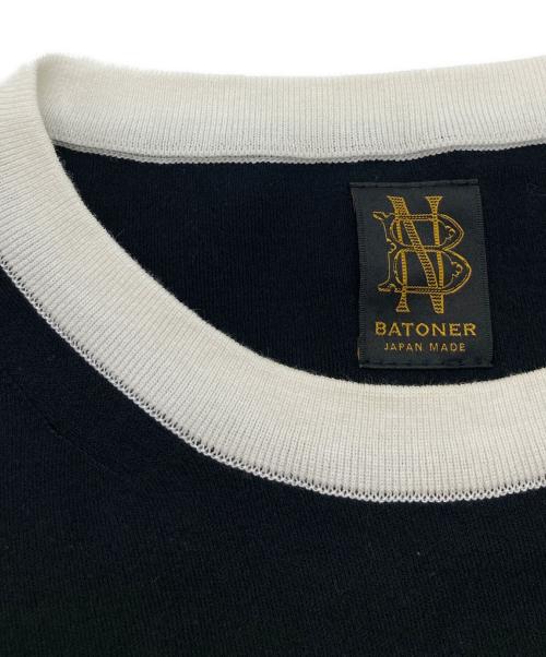 BATONER（バトナ―）BATONER (バトナ―) 32G スムースニットクルーネックTシャツ BN-19SM-019 ブラック サイズ:1の古着・服飾アイテム