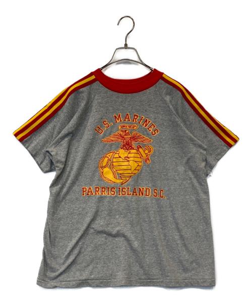 古着（フルギ）古着 (フルギ) Tシャツ レッド×グレー サイズ:不明の古着・服飾アイテム