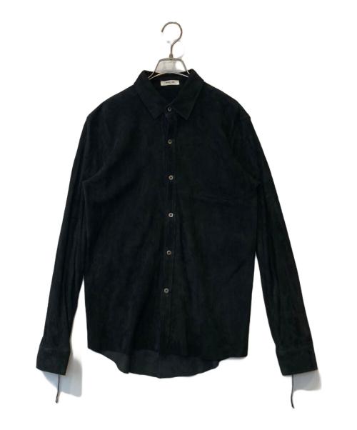 HELMUT LANG（ヘルムートラング）HELMUT LANG (ヘルムートラング) ゴートスエードシャツ 17-0108541 ブラック サイズ:Sの古着・服飾アイテム