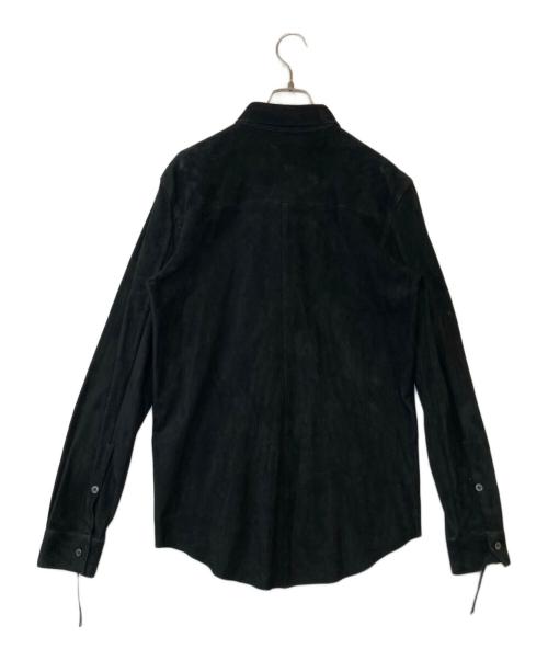 HELMUT LANG（ヘルムートラング）HELMUT LANG (ヘルムートラング) ゴートスエードシャツ 17-0108541 ブラック サイズ:Sの古着・服飾アイテム
