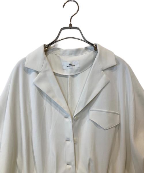 loin.（ロワン）loin. (ロワン) ノースリーブワンピース ベルト付き　3LST0001 ホワイト サイズ:36の古着・服飾アイテム