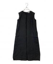 23区（ニジュウサンク）の古着「リネンノースリーブワンピース OPWONM6851」｜グレー