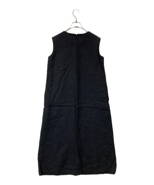 23区（ニジュウサンク）23区 (ニジュウサンク) リネンノースリーブワンピース OPWONM6851 グレー サイズ:38の古着・服飾アイテム