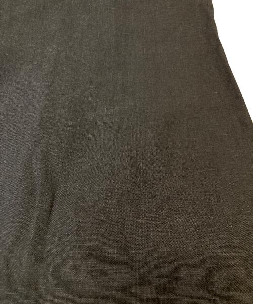 23区（ニジュウサンク）23区 (ニジュウサンク) リネンノースリーブワンピース OPWONM6851 グレー サイズ:38の古着・服飾アイテム