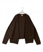 SHIPSシップス）の古着「ボタンレスヤクカーディガン 116-45-0207」｜ブラウン