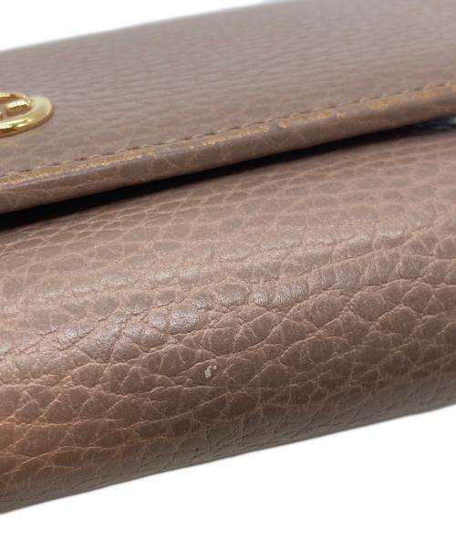 GUCCI（グッチ）GUCCI (グッチ) マーモント長財布 456116 520981 ピンクの古着・服飾アイテム