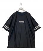 CAPTAINS HELM×GO OUTキャプテンズヘルム×ゴーアウト）の古着「THUNDER LINE SUN-GUARD MESH TEE / サンダーラインサンガード メッシュTシャツCH22-GO-T01」｜ブラック