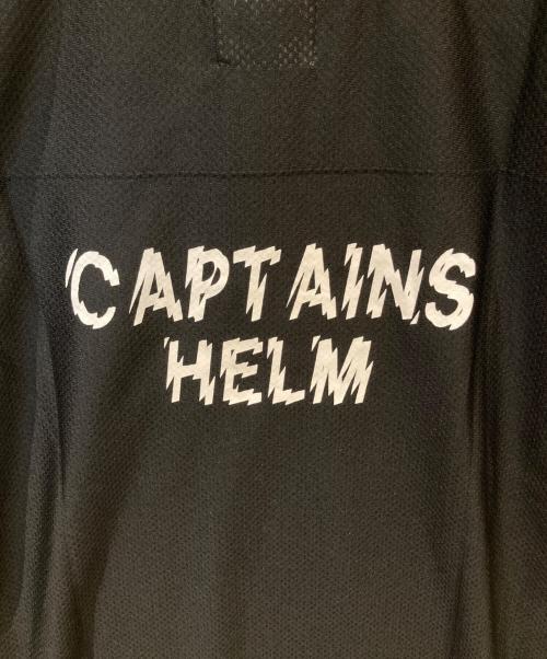 CAPTAINS HELM（キャプテンズヘルム）CAPTAINS HELM (キャプテンズヘルム) GO OUT (ゴーアウト) THUNDER LINE SUN-GUARD MESH TEE / サンダーラインサンガード メッシュTシャツCH22-GO-T01 ブラック サイズ:Lの古着・服飾アイテム