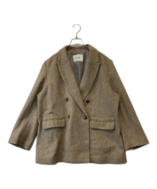 SLOBE IENA（スローブ イエナ）SLOBE IENA (スローブ イエナ) ライトシャギーヘリンボーンジャケット 24010912302040 ブラウン サイズ:XLの古着・服飾アイテム