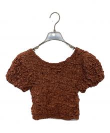 CLANE（クラネ）の古着「W FACE SHIRRING TOPS　18105-1252」｜ブラウン