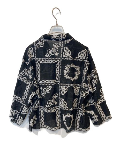 OHOTORO（オオトロ）OHOTORO (オオトロ) eyelet lace blouse ブラック サイズ:FREEの古着・服飾アイテム