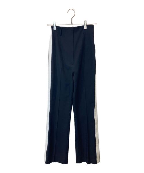 CLANE（クラネ）CLANE (クラネ) HIGH WAIST SIDE LINE PANTS　18110-7272 ブラック サイズ:1の古着・服飾アイテム