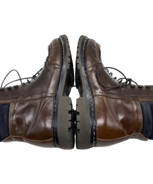 rosa mosa（ロサモサ）rosa mosa (ロサモサ) レザーブーツ ブラウン サイズ:40の古着・服飾アイテム