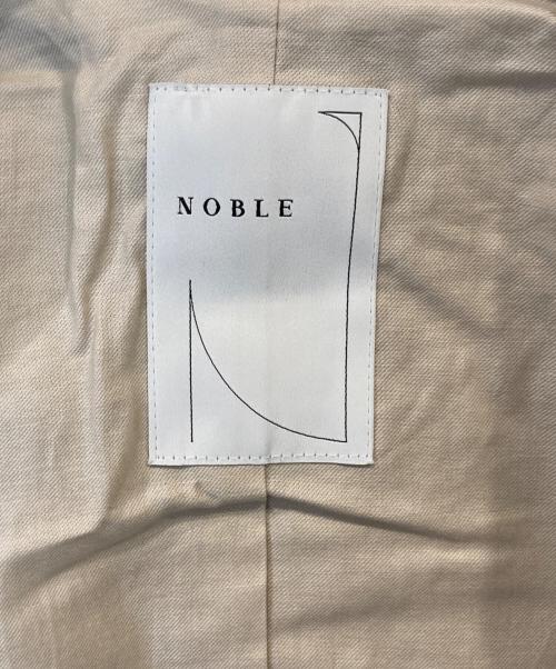 Noble（ノーブル）Noble (ノーブル) コットンツイルイージーロングジャケット 25010240601010 ベージュ サイズ:36 未使用品の古着・服飾アイテム