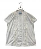 PRADAプラダ）の古着「フリルカットソー 35894M R181」｜ホワイト