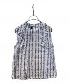 PRADAプラダ）の古着「ノースリーブブラウス　P925E R181」｜ブルー