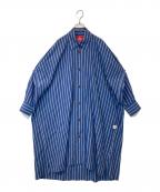 Vivienne Westwood RED LABELヴィヴィアンウエストウッドレッドレーベル）の古着「シャツワンピース　16-12-501012」｜ブルー