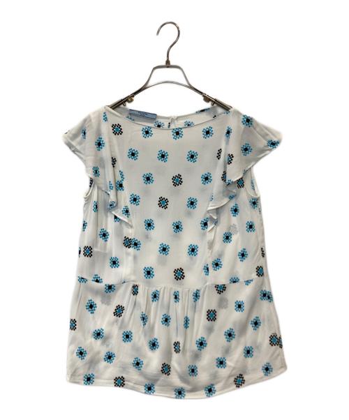PRADA（プラダ）PRADA (プラダ) ノースリーブブラウス P9996B アイボリー サイズ:38の古着・服飾アイテム
