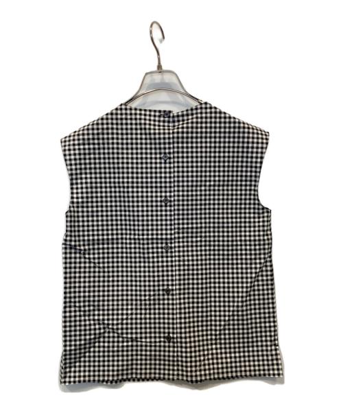 PRADA（プラダ）PRADA (プラダ) ノースリーブブラウス P928E ブラック サイズ:36 未使用品の古着・服飾アイテム