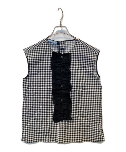 PRADA（プラダ）PRADA (プラダ) ノースリーブブラウス P928E ブラック サイズ:36 未使用品の古着・服飾アイテム