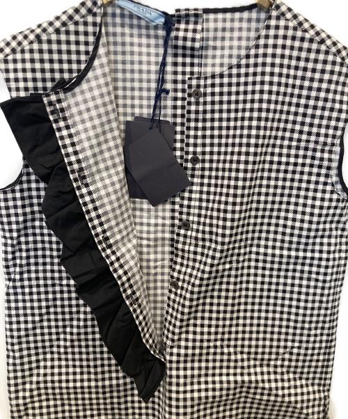 PRADA（プラダ）PRADA (プラダ) ノースリーブブラウス P928E ブラック サイズ:36 未使用品の古着・服飾アイテム