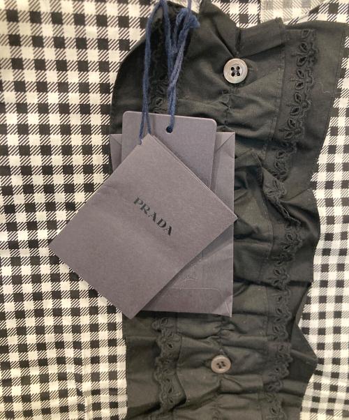 PRADA（プラダ）PRADA (プラダ) ノースリーブブラウス P928E ブラック サイズ:36 未使用品の古着・服飾アイテム