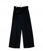 BEIGEベイジ）の古着「ワイドストレートパンツ PRCWCS0103」｜ブラック