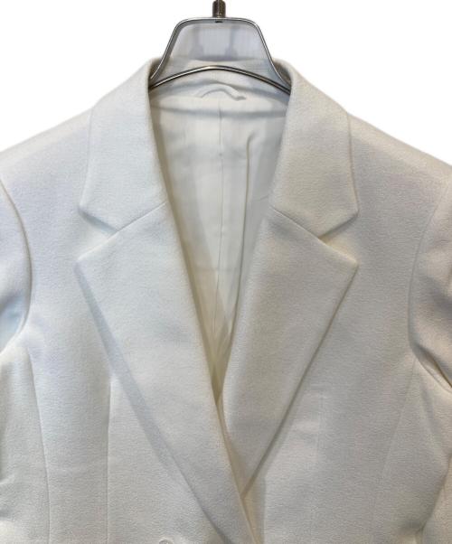 ANAYI（アナイ）ANAYI (アナイ) バスケットツイードダブルジャケット 10241710370 ホワイト サイズ:38の古着・服飾アイテム