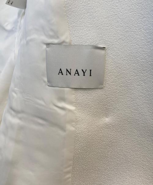 ANAYI（アナイ）ANAYI (アナイ) バスケットツイードダブルジャケット 10241710370 ホワイト サイズ:38の古着・服飾アイテム